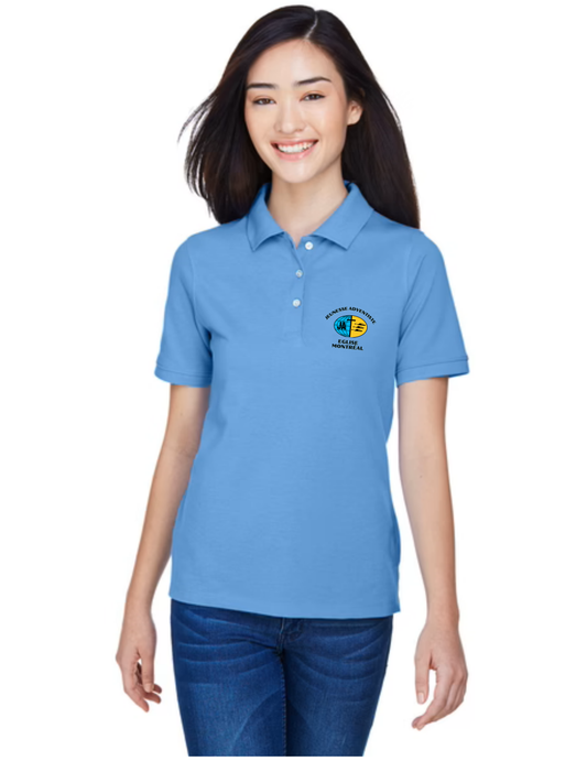 T-SHIRT POLO - 35% COTON, 65% POYESTER IMPRIMÉ EN DTF - JA