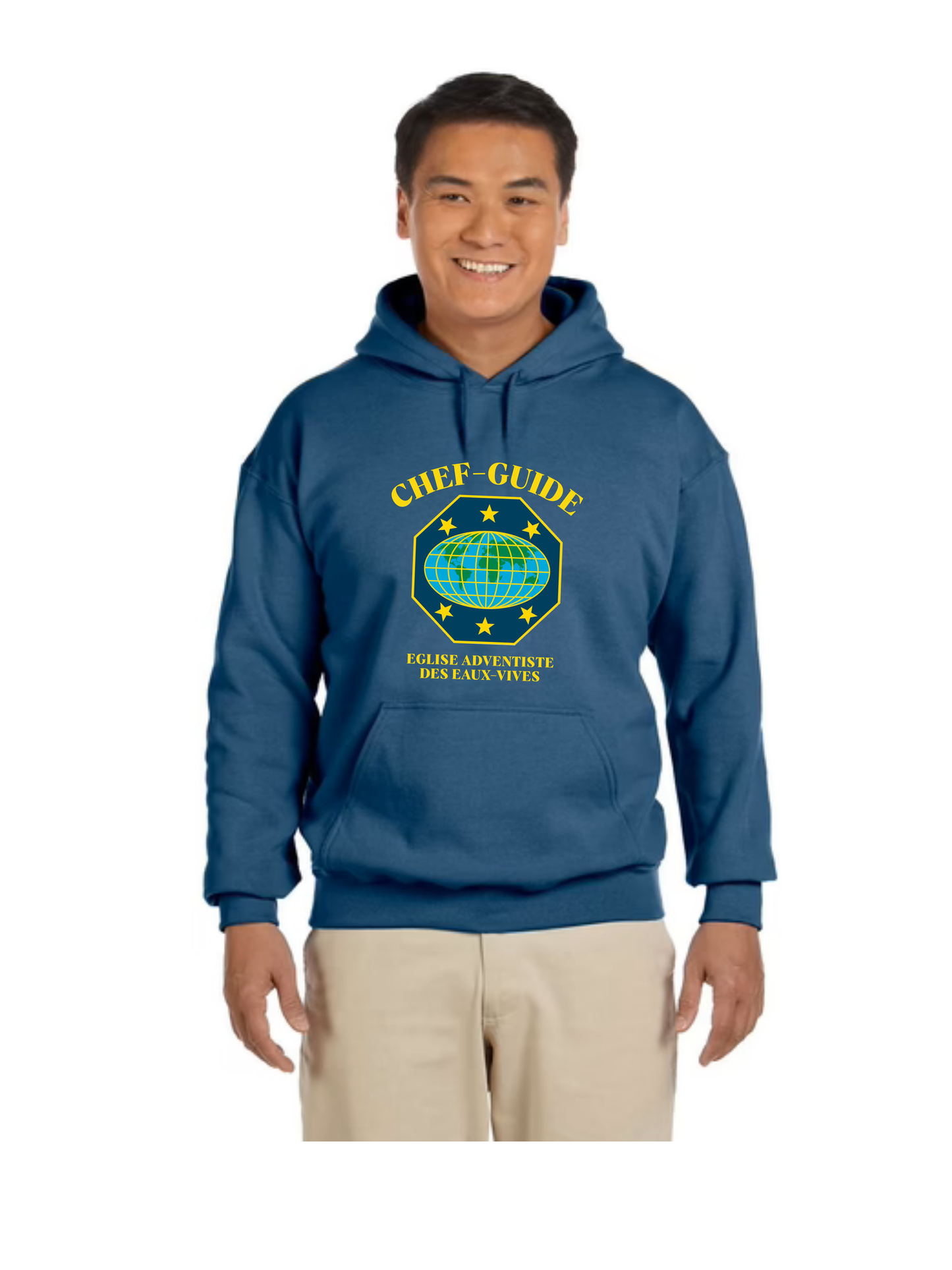 HOODIE 100% COTON  IMPRIMÉ EN DTF - chef-guide
