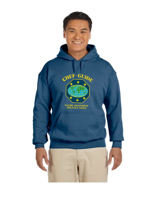 HOODIE 100% COTON  IMPRIMÉ EN DTF - chef-guide