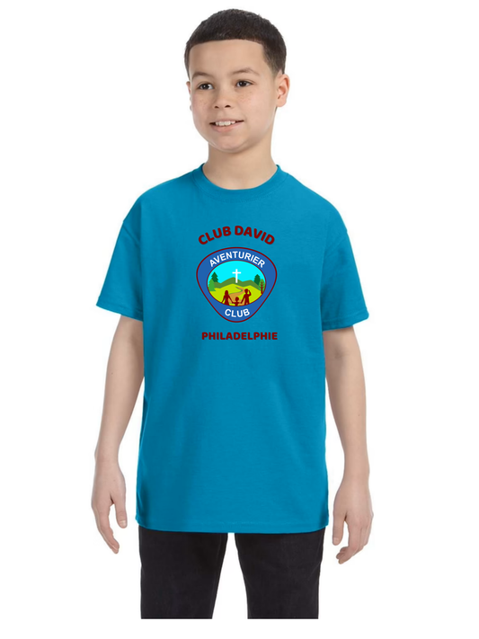 T-SHIRT COUR ROND 100% COTON IMPRIMÉ EN DTF - Aventurier