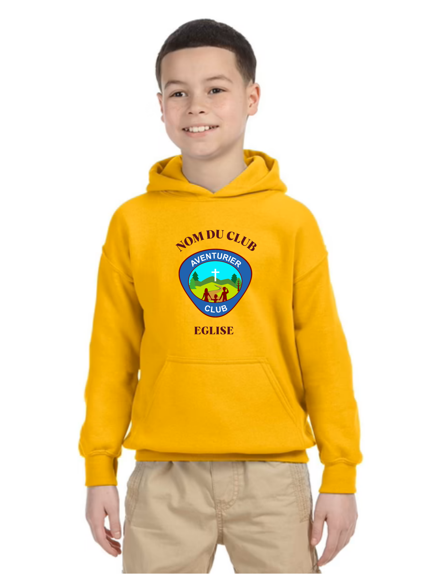 HOODIE ENFANTet JEUNE 100% COTON - Aventurier