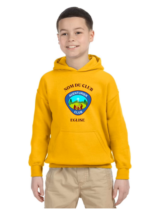 HOODIE ENFANTet JEUNE 100% COTON - Aventurier